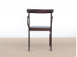 Paire de fauteuils scandinaves en acajou modèle Rungstedlund