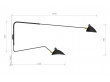 Wall sconce with rotating arms by Serge Mouille, new edition