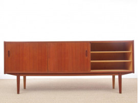 Mid-Century  modern scandinavian sideboard in teak by Nils Jonsson, model "Trio"