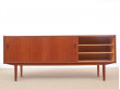 Mid-Century  modern scandinavian sideboard in teak by Nils Jonsson, model "Trio"