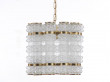 Mid century modern cristal pendant light by Carl Fagerlund
