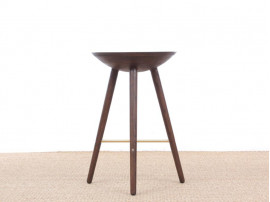 Mid-Century  modern scandinavian bar stool model ML42 oak, 69 /77 cm, by Mogens Lassen, new edition. 