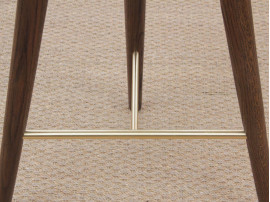 Mid-Century  modern scandinavian bar stool model ML42 oak, 69 /77 cm, by Mogens Lassen, new edition. 