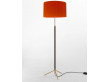 Mid-Century  modern scandinavian brass polished floor lamp Pie de Salón by Jaume Sans. New edition