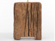 pair of lamps in sculpted oak. Unique pieces. 