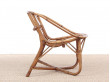 Petit fauteuil scandinave en rotin