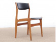 Mid-Century modern scandinavian set of 4 dining chairs by Dyrlund