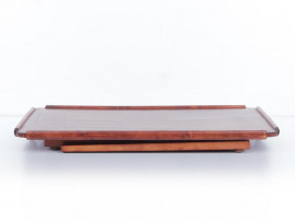 Mid-Century modern scandinavianfolding table in mahogany