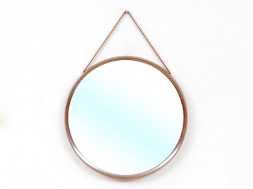 Mid-Century  modern scandinavian rosewood miror  by Uno & Östen Kristiansson