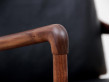Mid-Century modern scandinavian Colonial arm chair in walnut by Ole Wanscher. New edition