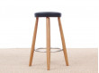 Mid-Century Modern bar stool CH 56, 76 cm by Hans Wegner. New edition.