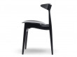 Chaise scandinave modèle CH 33 laquée, 24 coloris. Edition neuve. 