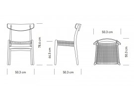 Mid-Century Modern CH 23 chair by Hans Wegner. New product.
