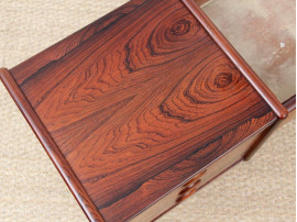 Mid-Century modern scandinavian planter table by Arne Wahl Iversen in Rio rosewood