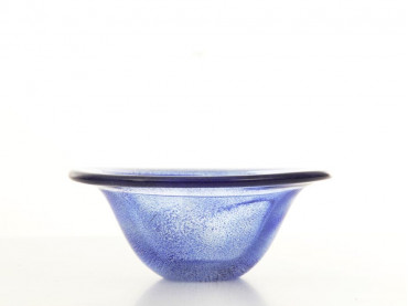 Mid-Century modern hand-blown glass cup by Kosta Boda
