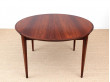 Mid-Century Modern dining table by Harry Rosengren Hansen for brande Møbelindustri in Rio rosewood.