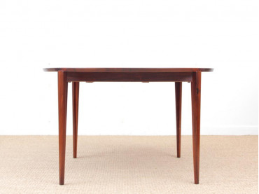 Mid-Century Modern dining table by Harry Rosengren Hansen for brande Møbelindustri in Rio rosewood.