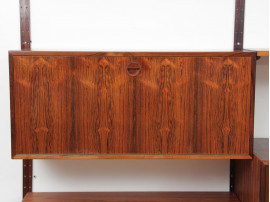 Mid century modern scandinavian wall system  in Rio rosewwod by Thygesen & Sørensen