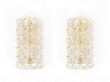 Mid century modern pair of wall lamp model Cristal design  by Carl Fagerlund
