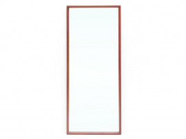 Miroir  scandinave mural en  teck