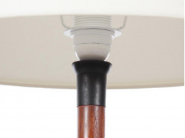 Mid-Century  modern scandinavian table lamp in solid teak.