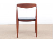 Mid-Century  modern scandinavian set of 6 dining chairs in teak by Johannes Andersen