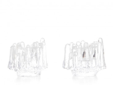 Mid century modern pair of Polar candle holders by Goran Warff
