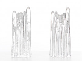 Mid century modern pair of Polar candle holders by Goran Warff