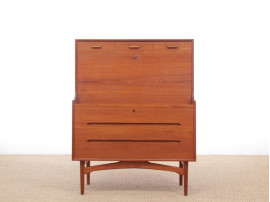 Mid-Century Modern Danish secretary in teak by Arne Wahl Iversen