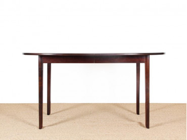 Mid-Century  modern scandinavian dining table in mahogany 8/12 seats by Ole Wanscher