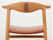 Fauteuil scandinave Cow Horn PP 505. Nouvelle édition.