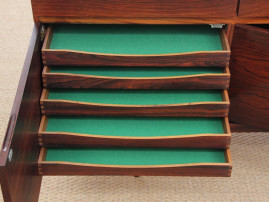 Mid-Century  modern scandinavian side bord in Rio rosewood by Ib Kofod Larsen for Faarup Mobelfabrik