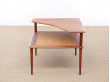 Mid-Century  modern scandinavian angle coffee table by Peter Hvidt