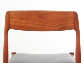 Mid-Century  modern scandinavian set of 4 teak dining chairs 