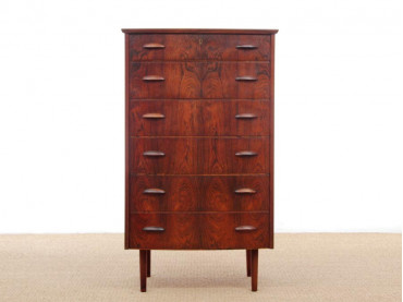 Mid-Century  modern scandinavian chest of drawers in Rio rosewood