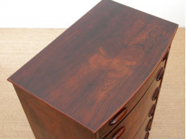 Mid-Century  modern scandinavian chest of drawers in Rio rosewood