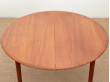 Mid-Century  modern scandinavian roudnd dining  in teak 4/8 seats by Hovmand-Olsen