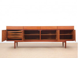 Mid-Century  modern scandinavian sideboard in teak by Ib Kofod Larsen for Faarup Mobelfabrik
