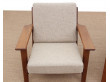 Paire de fauteuils scandinaves GE 290