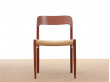 Suite de 4 chaises scandinaves en teck modèle 75 