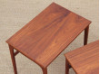 Mid-Century  modern scandinavian nesting tables in teak