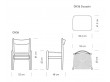 Chaise scandinave modèle  CH 36. Edition neuve. 