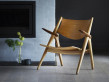 Mid-Century  modern scandinavian armchair model CH 28T by Hans Wegner