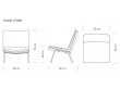 Fauteuil scandinave modèle CH401 "Kastrup". Edition neuve.