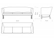 Mid-Century modern scandinavian sofa model OW603 by Ole Wanscher.
