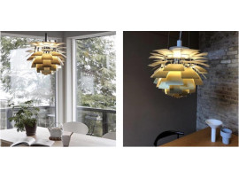 Mid-Century  modern scandinavian pendant lamp PH Artichoke Brass, 4 sizes, by Poul Henningsen for Louis Poulsen