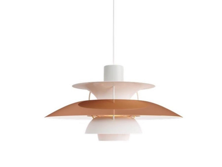 Mid-Century  modern scandinavian pendant lamp  PH 5 MINI Copper by Poul Henningsen for Louis Poulsen