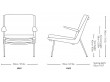 Boomerang lounge chair HM2 by Hvidt and Mølgaard. New edition