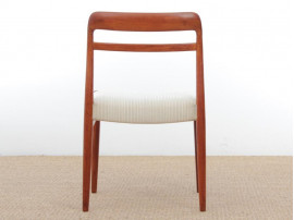 Mid-Century Modern Danish dining chairs in teak. 