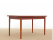 Mid-Century Modern Scandinavian dining table in teak 4/8 seats